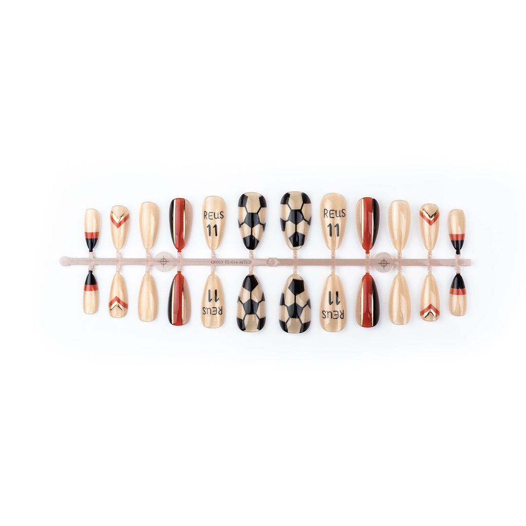 Sport-Themen Press-On Nail Art Set