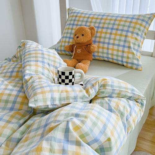 Leichtes Baumwolle Etagenbett Bettwäsche Set mit Bettbezug, Kissenbezug und Spannbettlaken