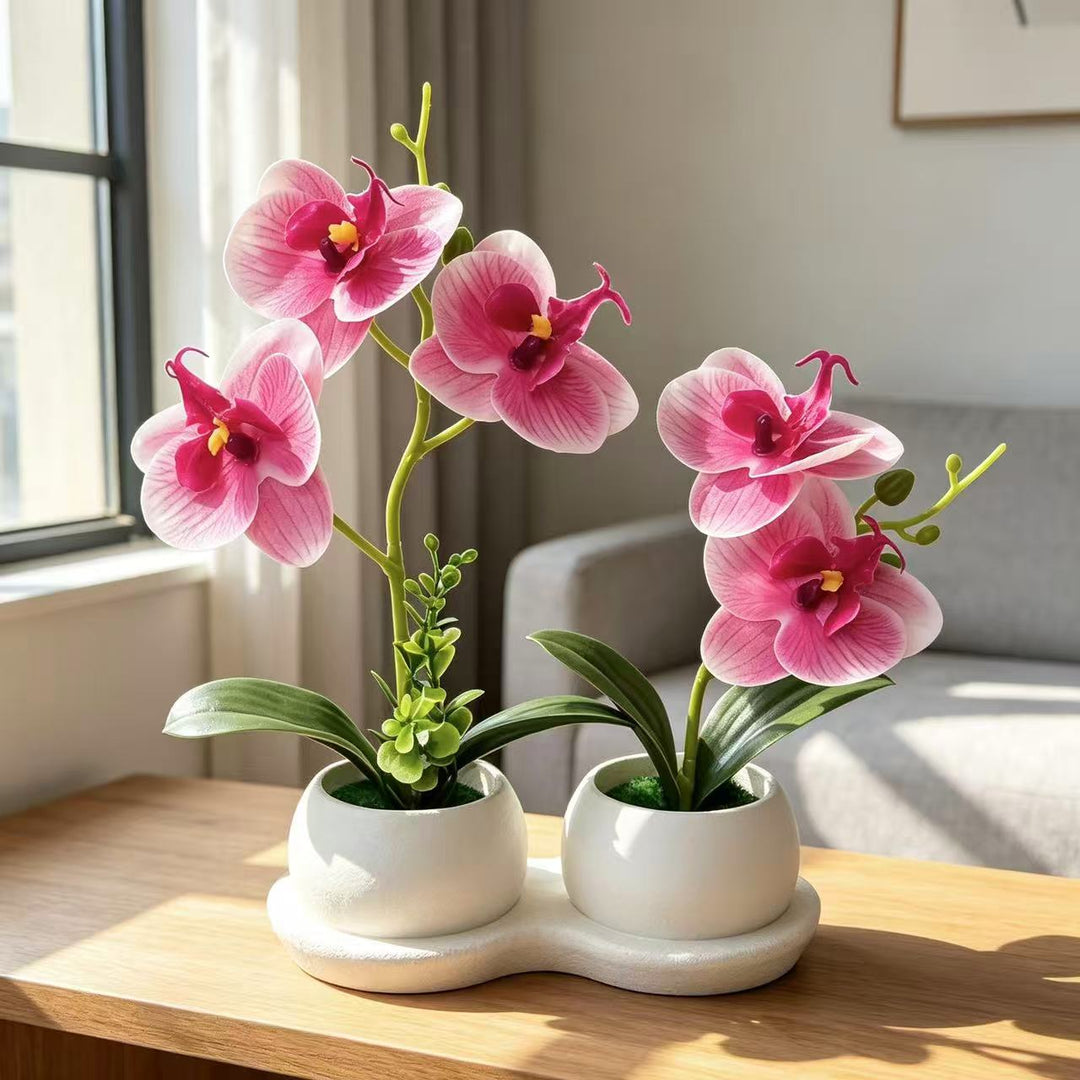 Elegante Faux-Orchideenblütenanzeige