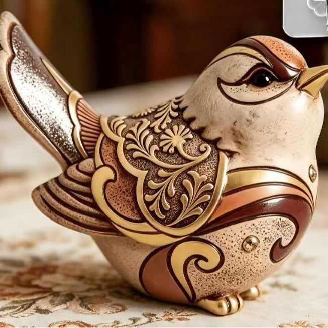 Dekorative Vogelstatue Karnz