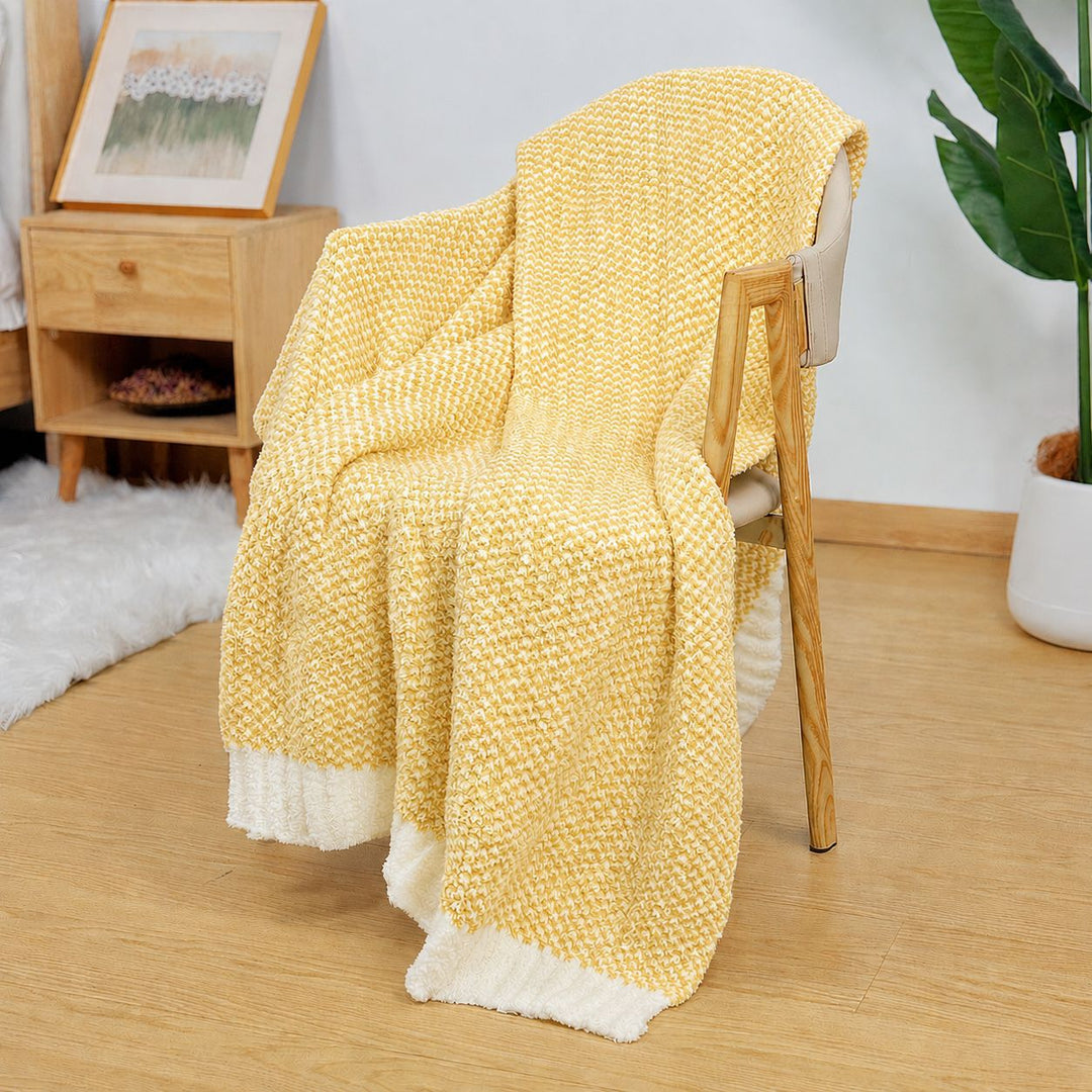 Home Gemütliche Strickdecke