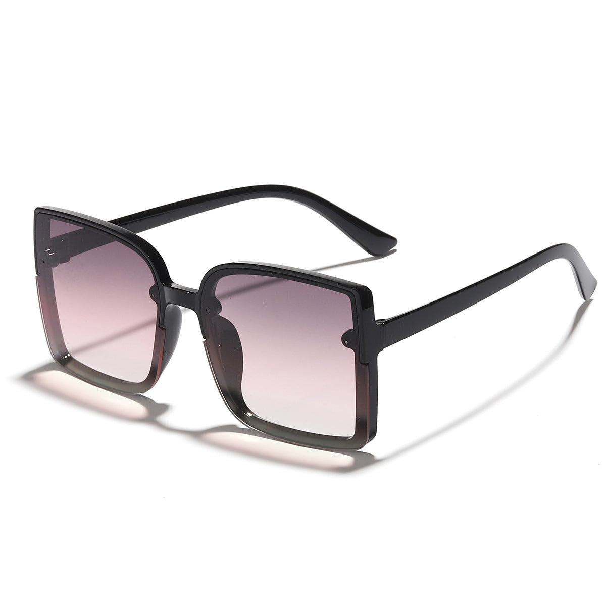 Damen oversized quadratische Sonnenbrille mit modernem Gradienteneffekt Karnz