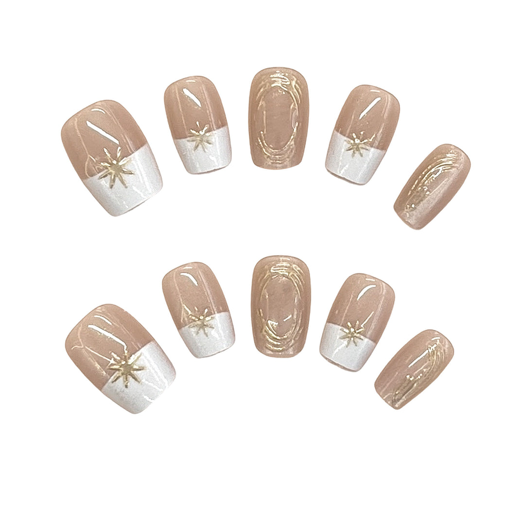 Elegantes Press-On Nagelset Karnz
