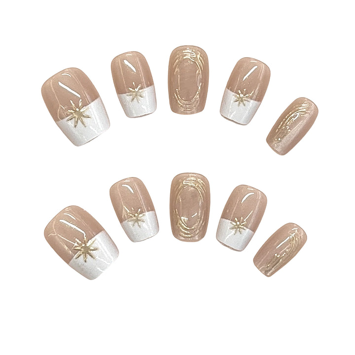 Elegantes Press-On Nagelset Karnz