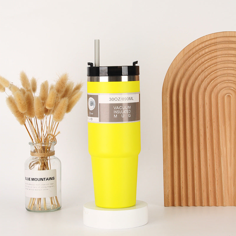 Unisex Isolierter Trinkbecher mit integriertem Strohhalm Karnz