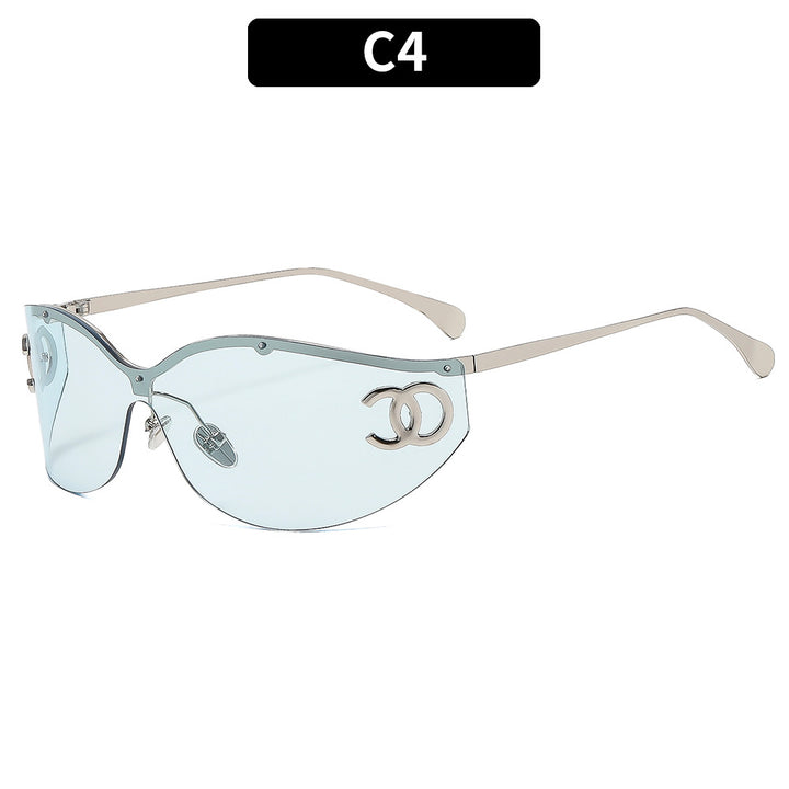Chic Cat-Eye Shield Sonnenbrille