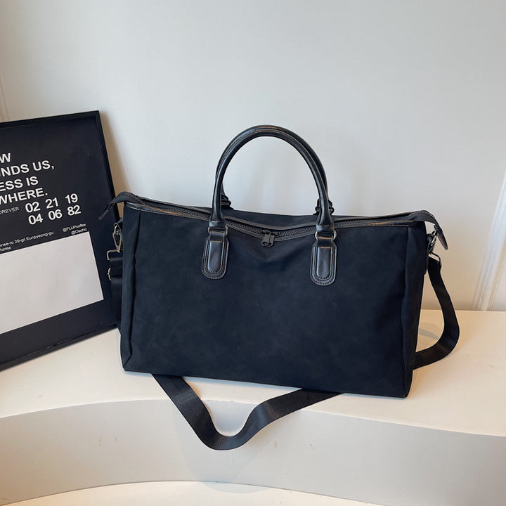 Klassische Leder Wochenendtasche