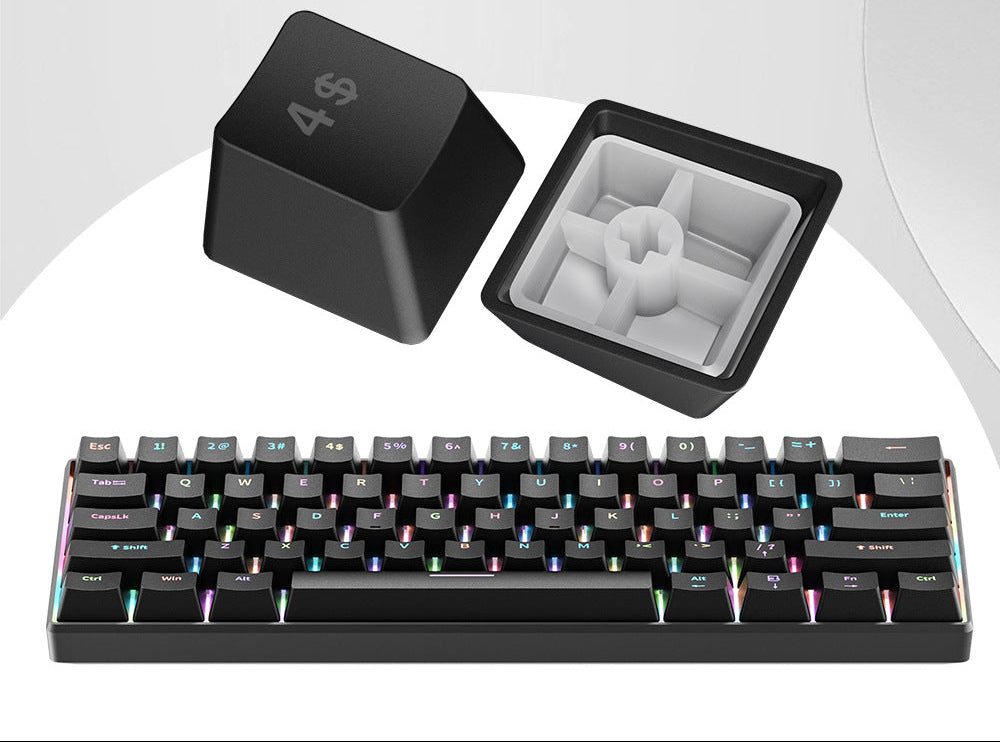 RGB Kompakte Mechanische Tastatur mit Ultra-Reaktionsschnellen Schaltern Karnz