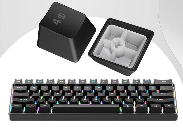 RGB Kompakte Mechanische Tastatur mit Ultra-Reaktionsschnellen Schaltern Karnz