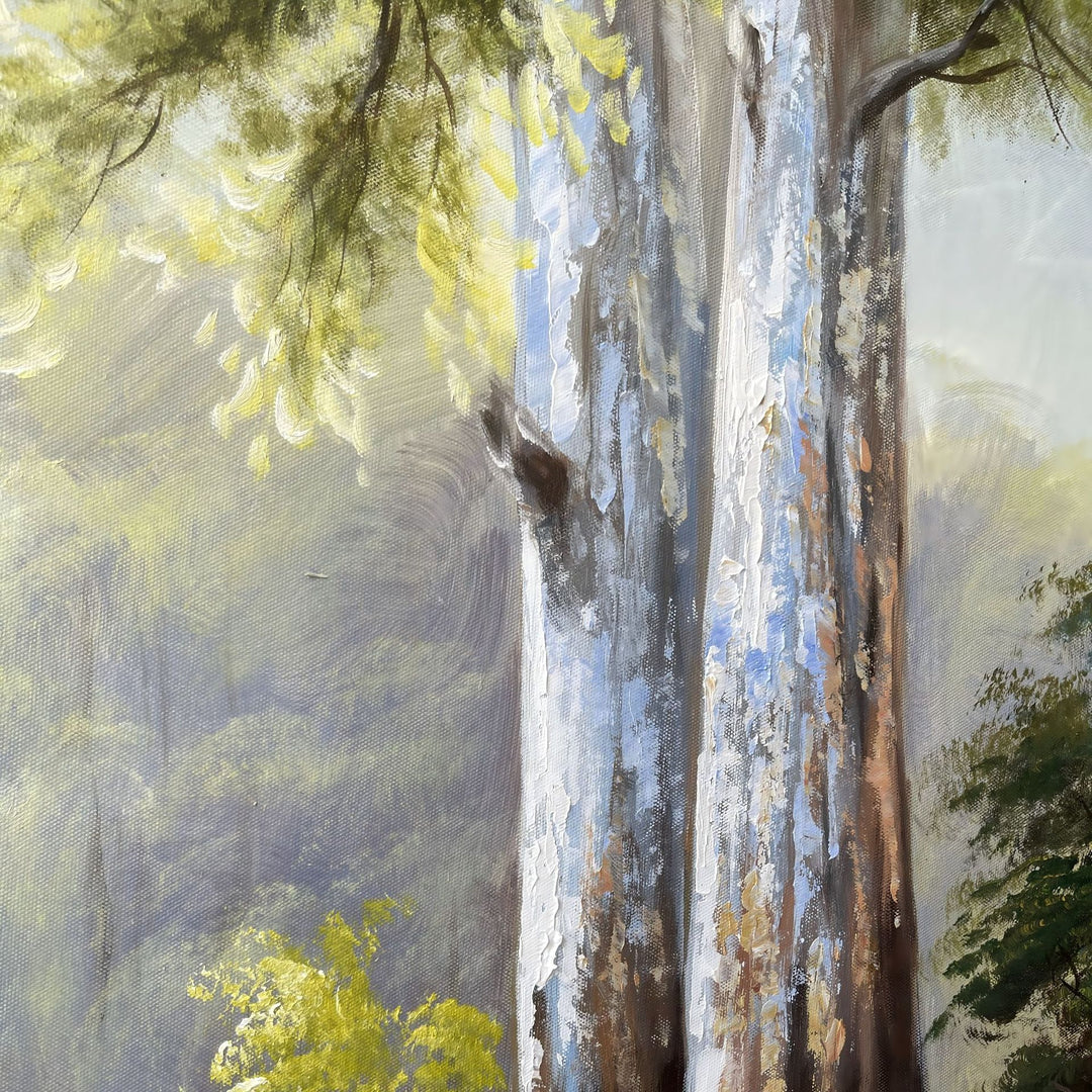 Szene Waldlandschaft Leinwand Kunst Druck