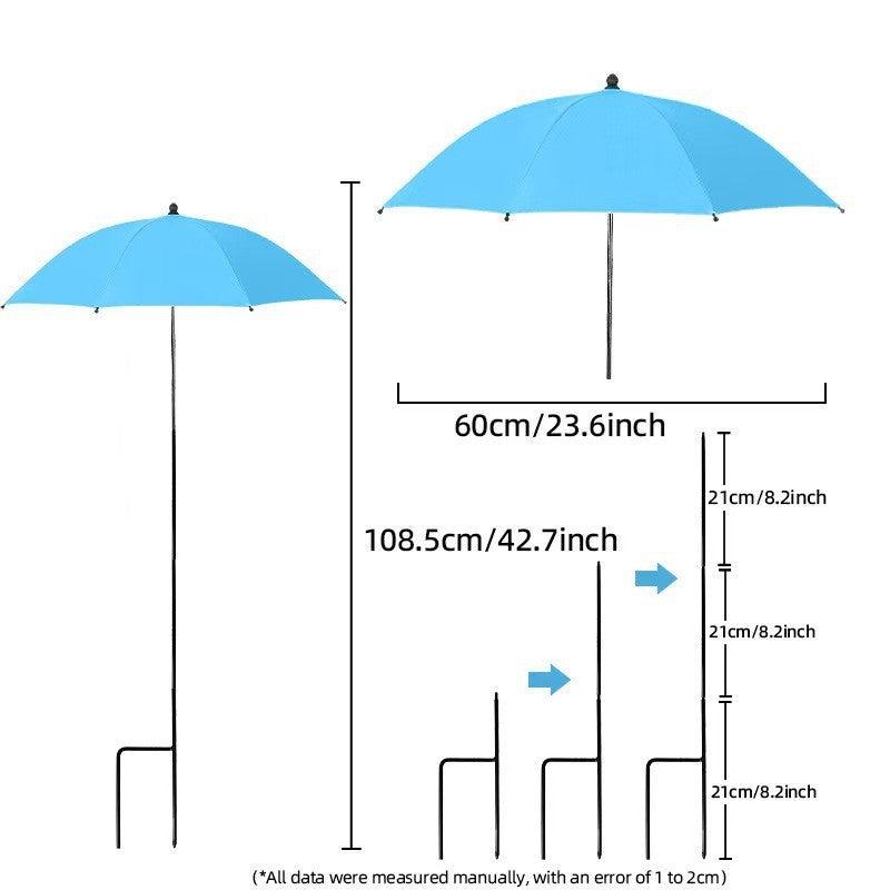 Damen Sonnenschutzschirm mit flexiblem Stativ Karnz