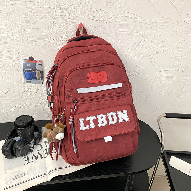 Moderne Texturierte Freizeit Rucksack Karnz