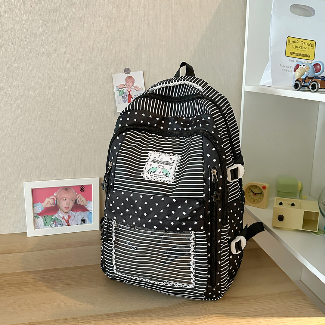 Niedlicher schulrucksack mit sternenmuster Karnz