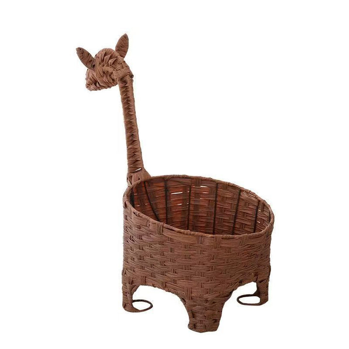 Dekorativer Rattanspeicherkorb mit Tierdesign Karnz