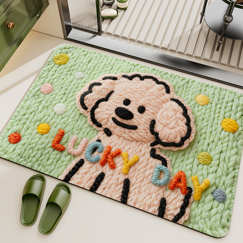 Verspielter tierisches Thema Teppich