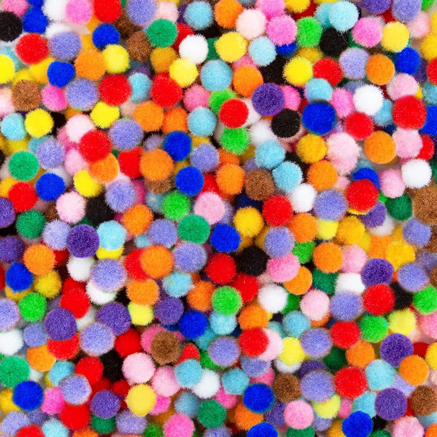 Unisex farbenfrohe Bastelpompons Karnz