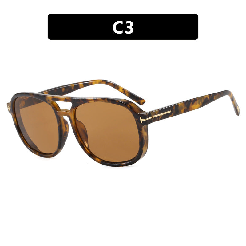 Damen quadratische Sonnenbrille mit luxuriösem Kunststoffrahmen und verspiegelten Gläsern Karnz