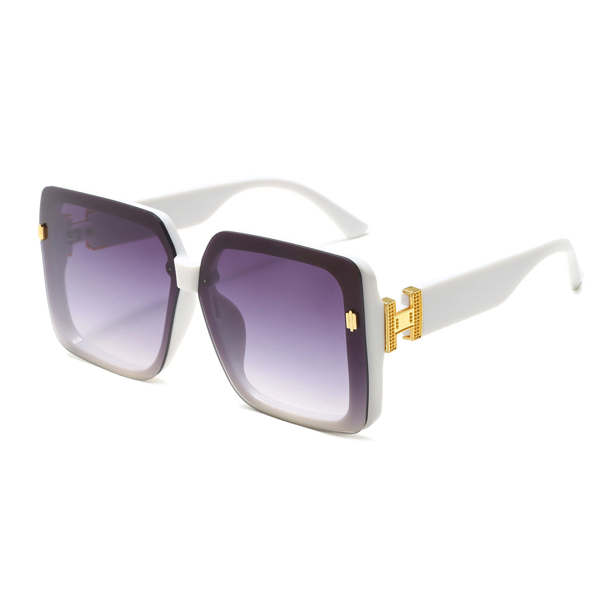 Damen oversized modische Sonnenbrille mit luxuriösem Rahmen Karnz
