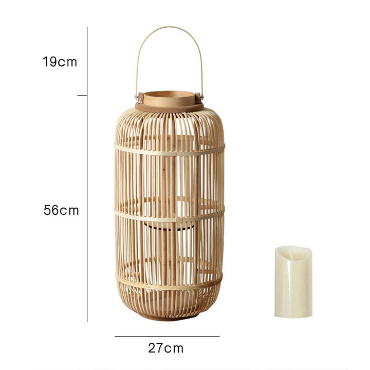 Langanhaltende Rattan-Laterne Karnz