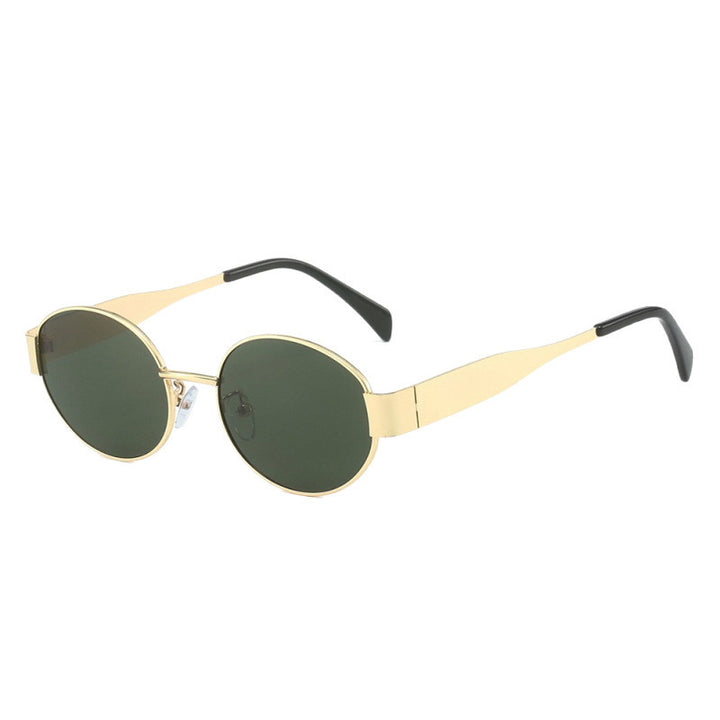 Damen modische Sonnenbrille mit elegantem Metallrahmen Karnz