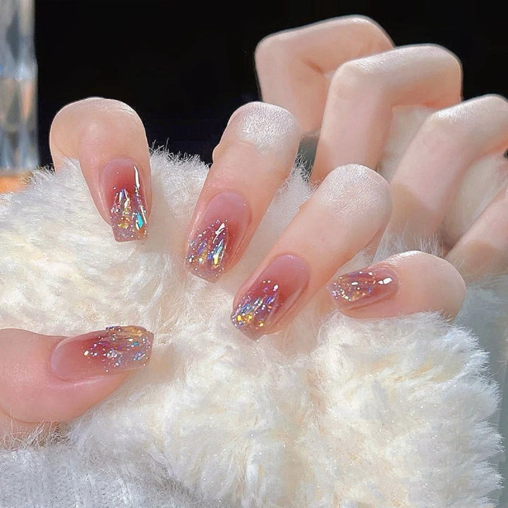 Glitzer Ombre Nagelset Karnz