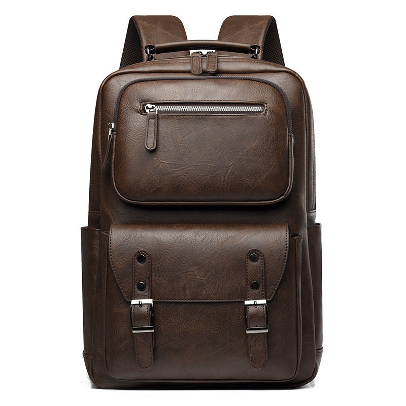 Stylischer Mehrzweck-Leder-Rucksack Karnz