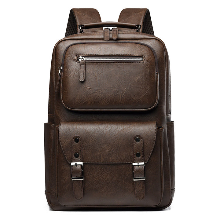 Stylischer Mehrzweck-Leder-Rucksack Karnz