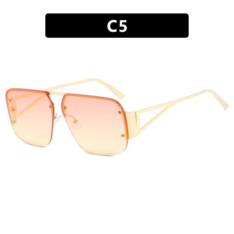 Damen optische Brille mit elegantem, geometrischem Design und hochwertigem Metallrahmen Karnz