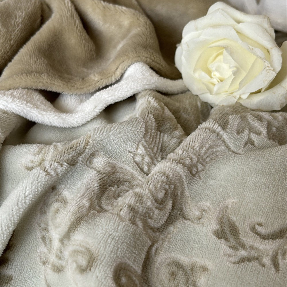 Rüschensamtbesatz Jacquard Damast Bettbezug Set