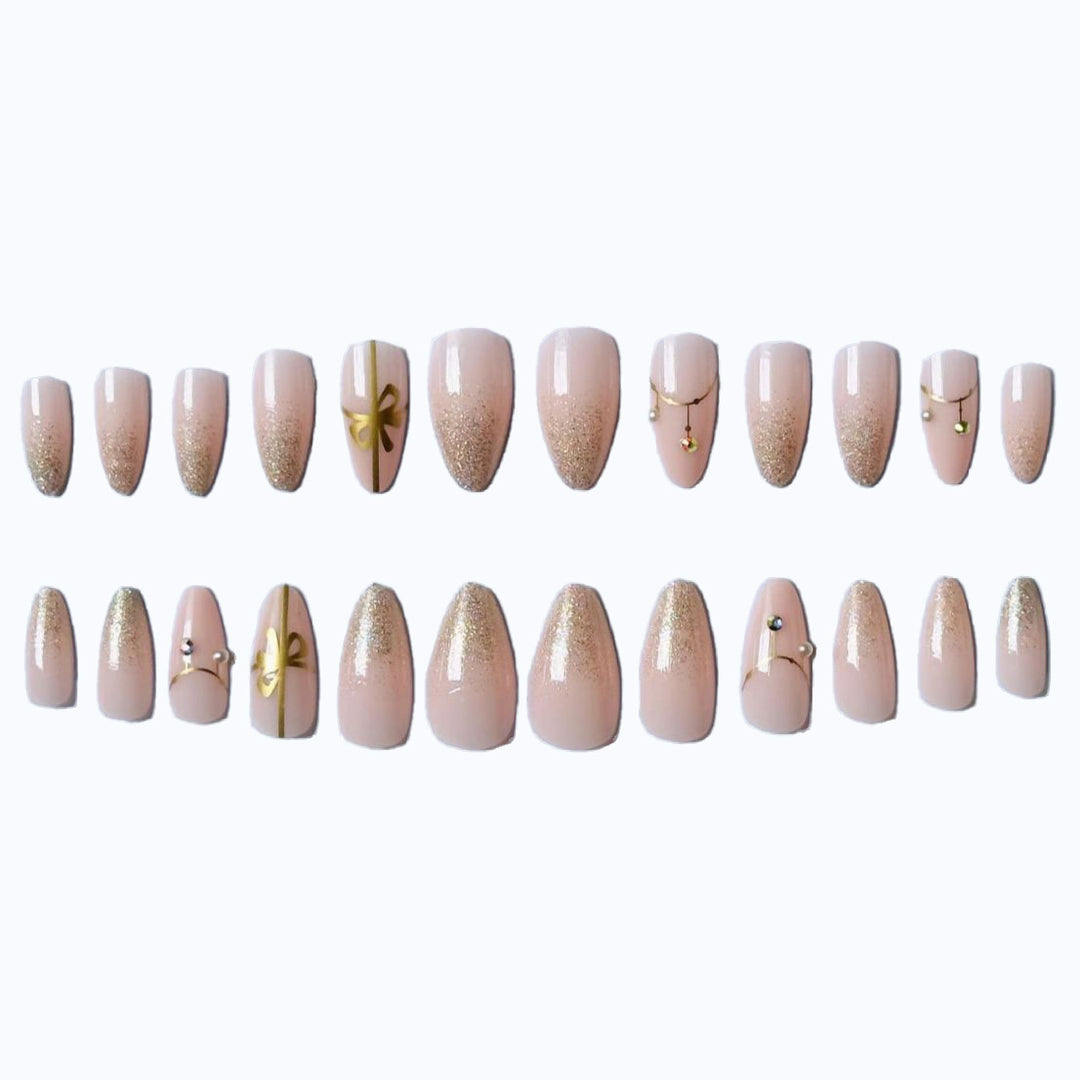 Nail Art Design Kit mit Perlen und Glitzer