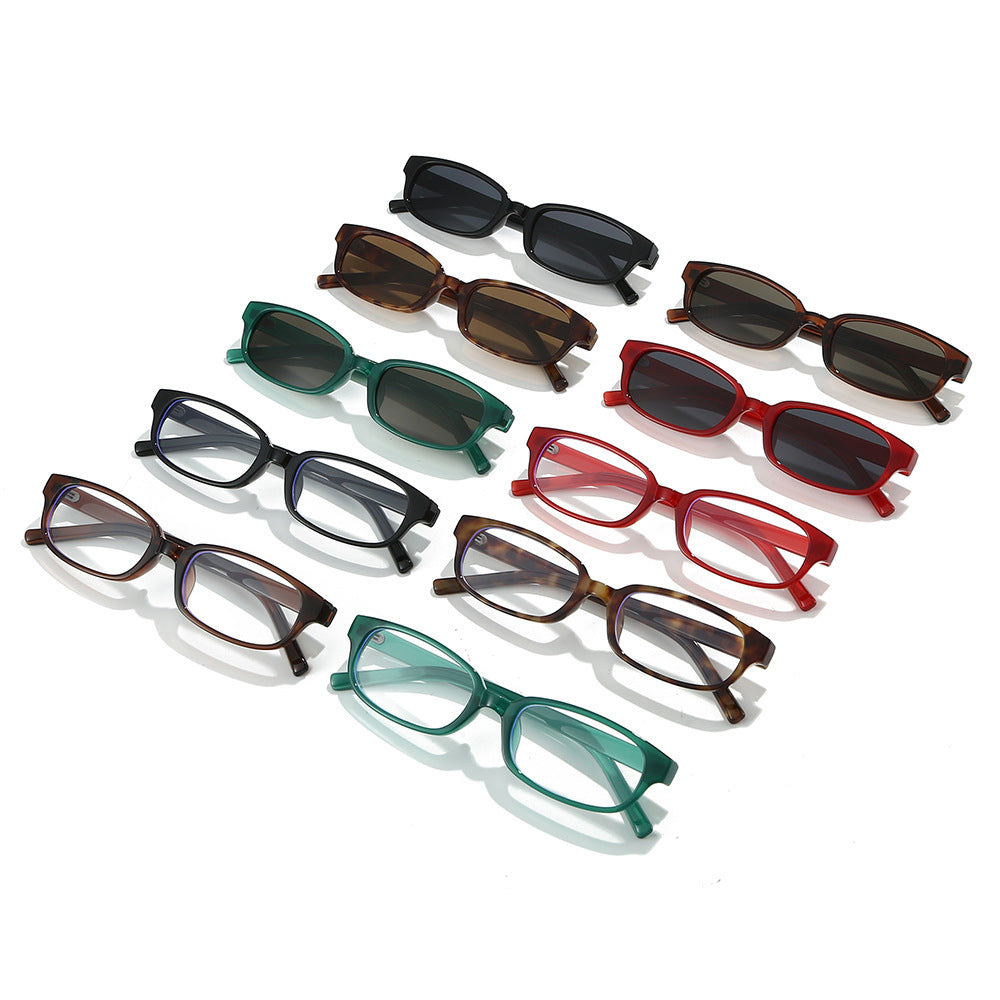 Retro-inspirierte rechteckige Sonnenbrille Karnz