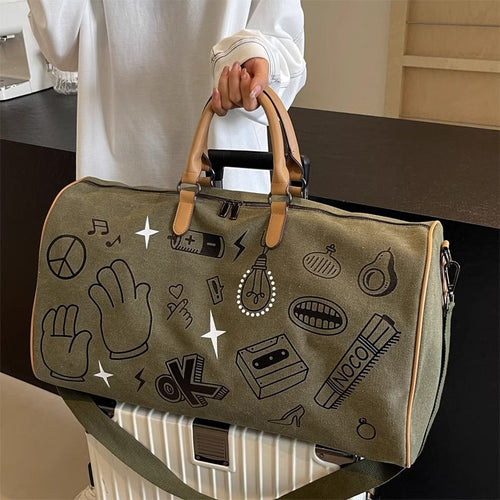 Fun gemusterte Wochenend-Duffle-Tasche Karnz