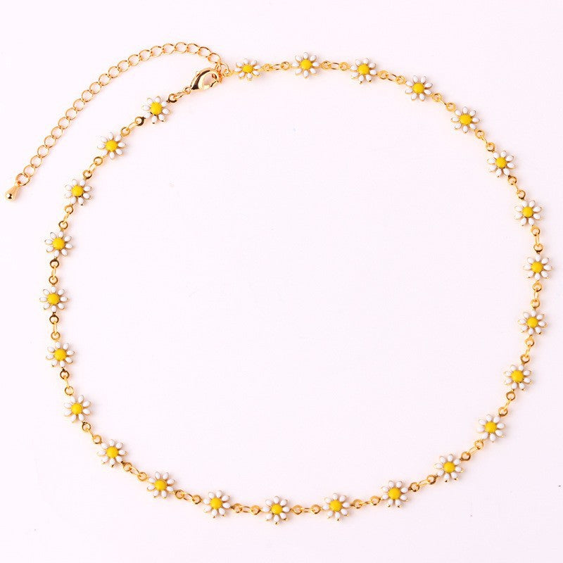 Floral Daisy Chain Halskette Karnz