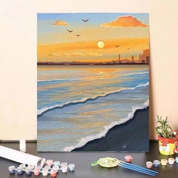 DIY Landschaft Malen nach Zahlen Kunstset Karnz
