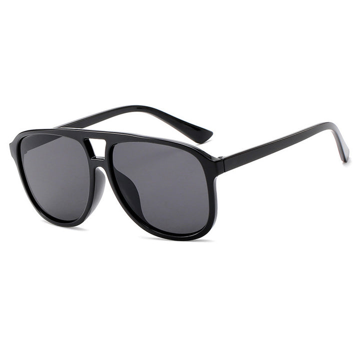 Damen modische Sonnenbrille im transparenten Design mit farbigen Gläsern Karnz