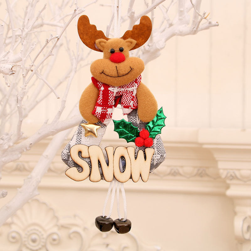 Dekorativer Weihnachts-Schneemann Kranz Karnz