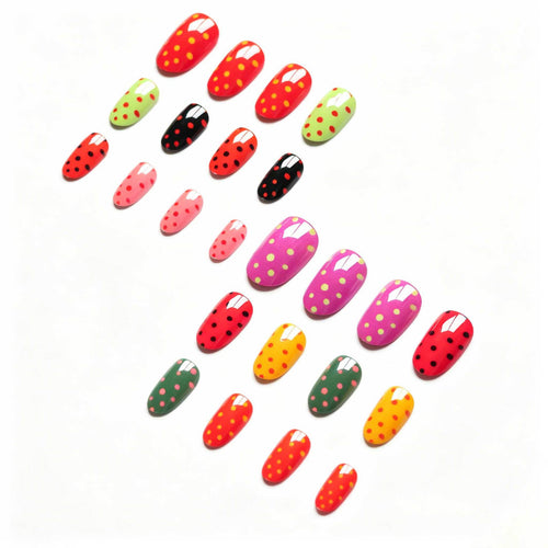 Künstlerisches Polka-Dot-Nagelkunst-Design-Kit