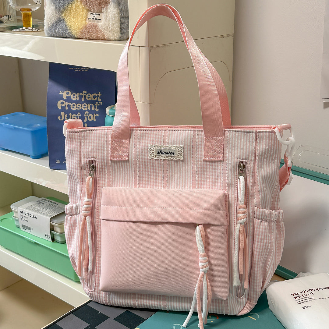 Multifunktionaler gestreifter Rucksack Karnz