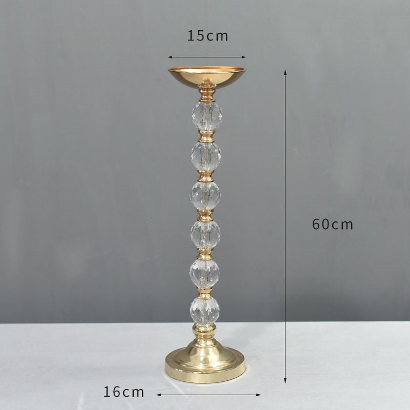 Eleganter Kristallkerzenhalter