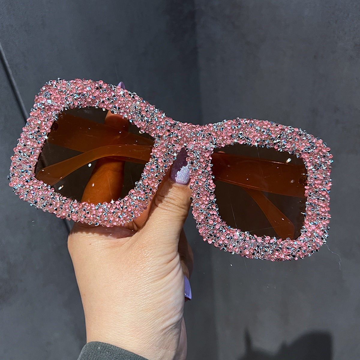 Damen Sonnenbrille mit funkelndem Strassrahmen Karnz