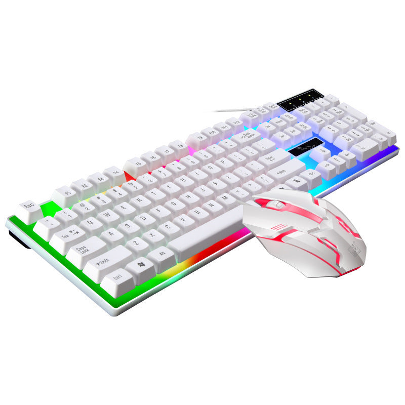 RGB-beleuchtete mechanische Gaming-Tastatur und Präzisionsmaus-Set Karnz