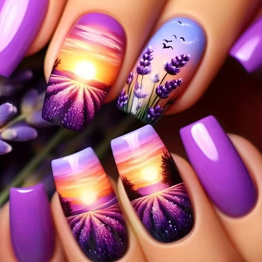 Künstlerische Landschaft Nagelkunst