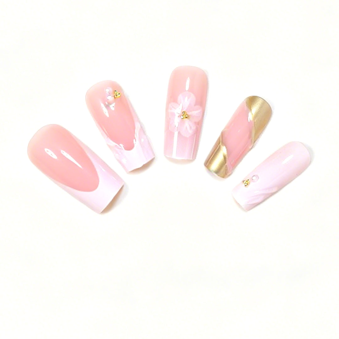 Deluxe Floral Acryl Nagelkunst Set Karnz