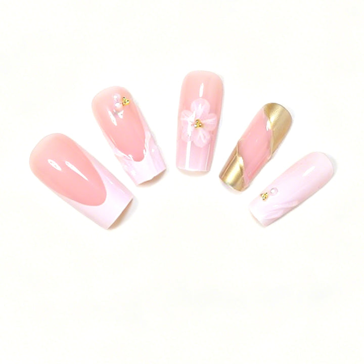 Deluxe Floral Acryl Nagelkunst Set Karnz