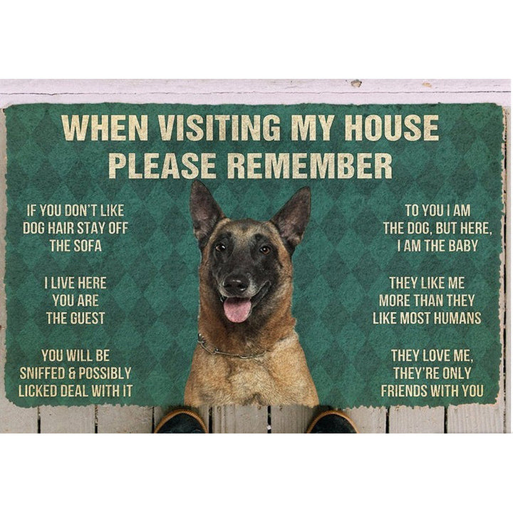 Spaß Hund-Themen Fußmatte Karnz