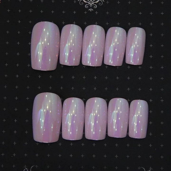 Iridescent Press-On Nagelkunst