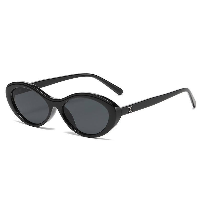 Damen stilvolle Sonnenbrille im ovalen Design Karnz
