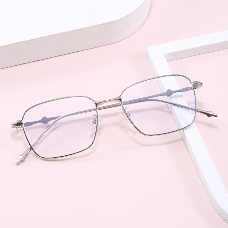Damen elegante quadratische Sonnenbrille mit hochwertigem Metallrahmen Karnz
