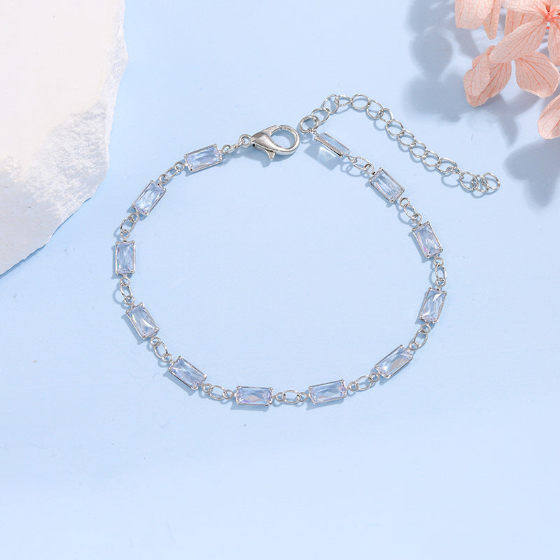 Elegante Glas-Ketten-Armband Karnz
