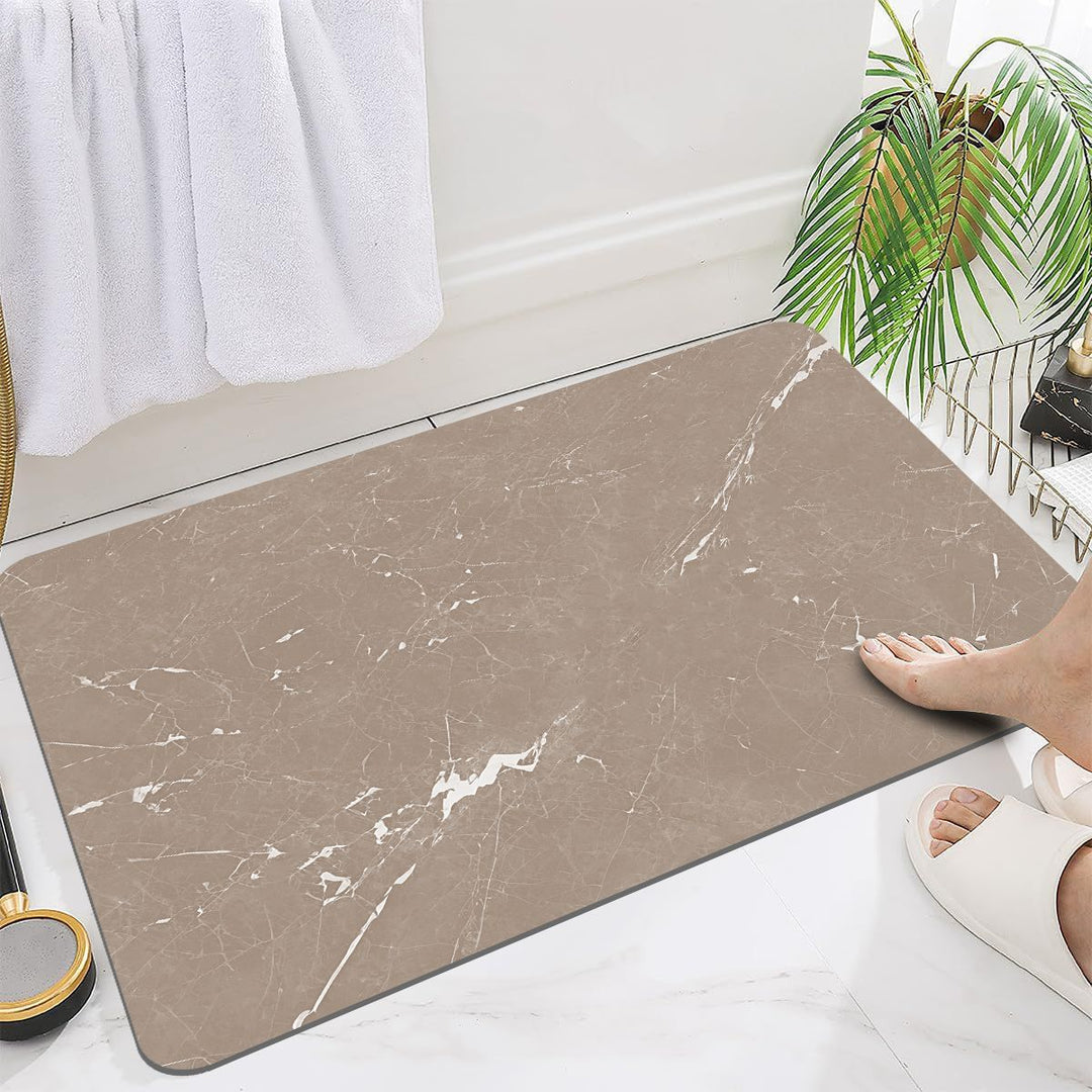 Luxuriöse weiche Marmor-Badmatte